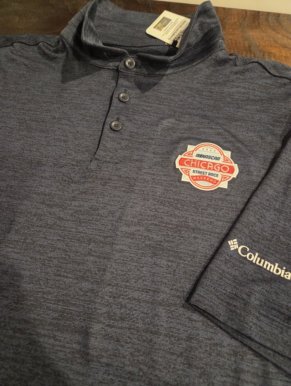 Nascar Chicago Street Race Columbia Golf Polo Men's Size Large